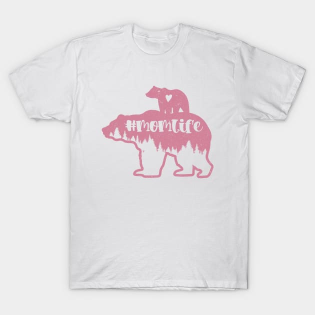 Momlife bear and her cub graphic design T-Shirt by TsignStudio